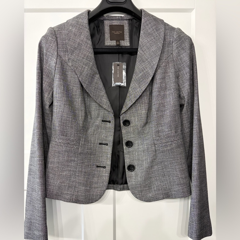 The Limited Gray Suit Jacket and Pants Set